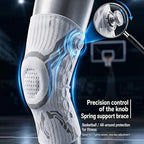 Compression Knob‑Style Knee Brace Professional Sports Knee Support Spring Reinforcement Knee Sleeve