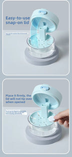 3-in-1 Liftable Invisible Aligner Storage Case, with Mirror & Drain Tray, Universal for Retainers & Dentures